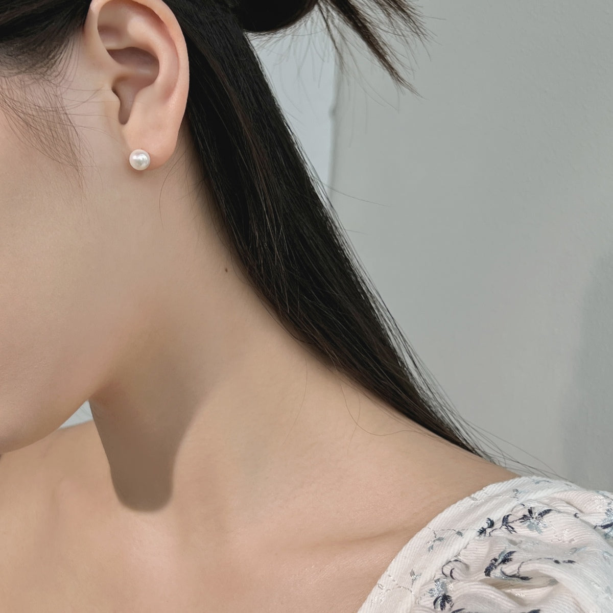 [Clara Jewels]Delicate Pearl Earrings