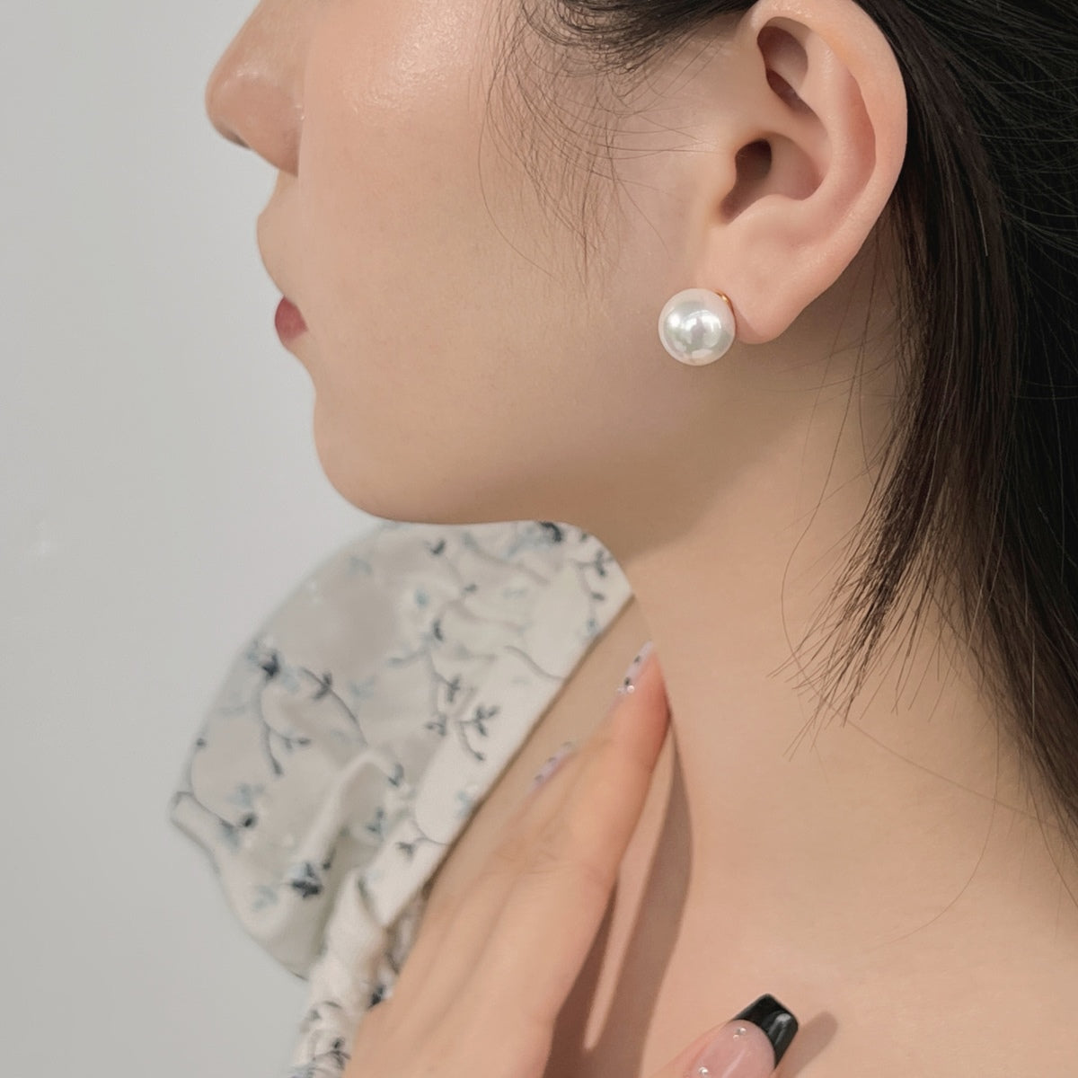 [Clara Jewels]Delicate Pearl Earrings