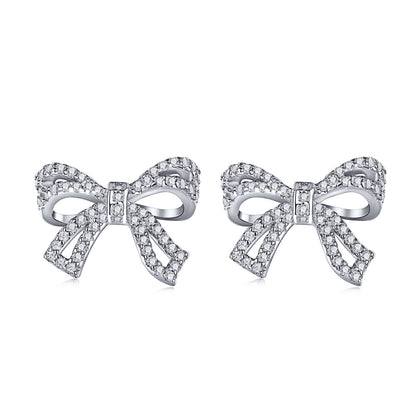 [Clara Jewels]Dainty Bow Shape Earrings