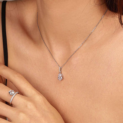 [Clara Jewels]Delicate Water Drop Shape Fashion Necklace