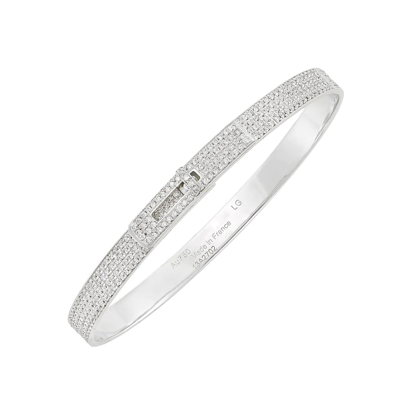 [Clara Jewels]HM KELLY BRACELET IN SILVER AND FULL PAVE DIAMOND