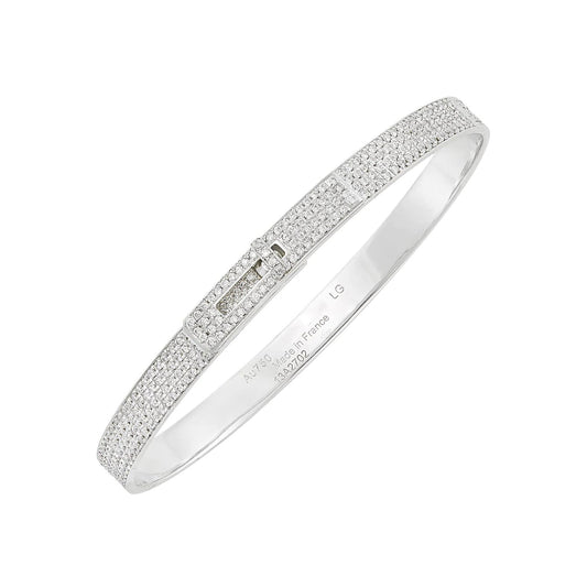[Clara Jewels]HM KELLY BRACELET IN SILVER AND FULL PAVE DIAMOND
