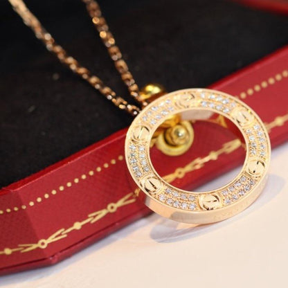 [Clara Jewels]LOVE NECKLACE ADJUSTABLE ROSE GOLD
