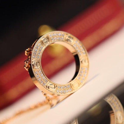 [Clara Jewels]LOVE NECKLACE ADJUSTABLE ROSE GOLD