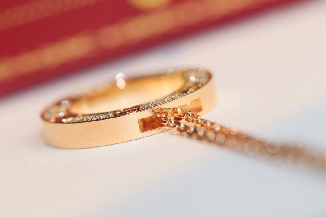 [Clara Jewels]LOVE NECKLACE ADJUSTABLE ROSE GOLD