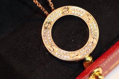[Clara Jewels]LOVE NECKLACE ADJUSTABLE ROSE GOLD