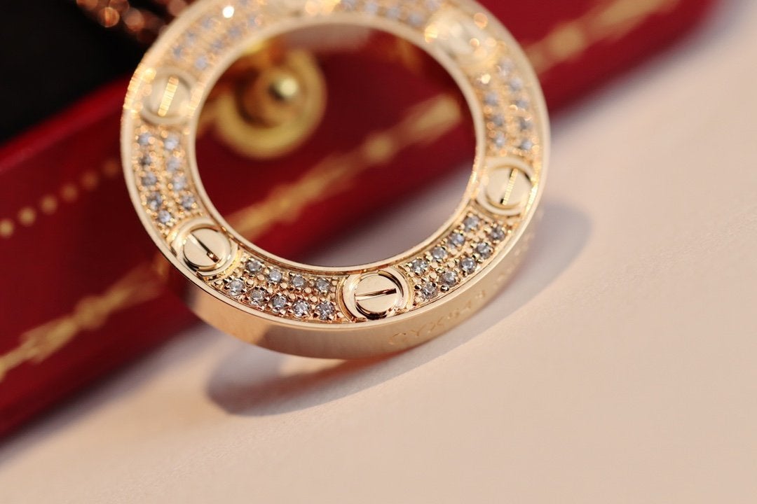 [Clara Jewels]LOVE NECKLACE ADJUSTABLE ROSE GOLD