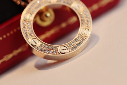 [Clara Jewels]LOVE NECKLACE ADJUSTABLE ROSE GOLD