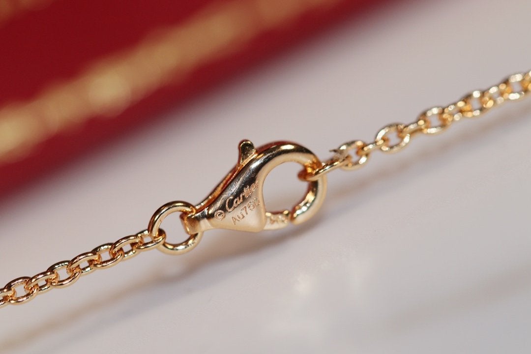 [Clara Jewels]LOVE NECKLACE PINK GOLD AND SILVER