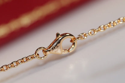[Clara Jewels]LOVE NECKLACE PINK GOLD AND SILVER