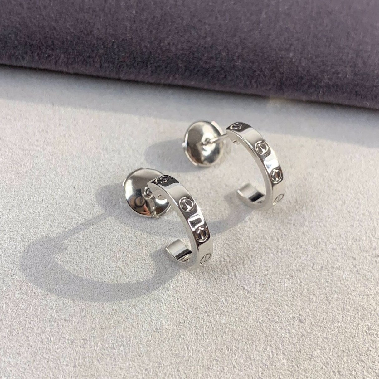 [Clara Jewels]LOVE EARRINGS 2.65MM SILVER