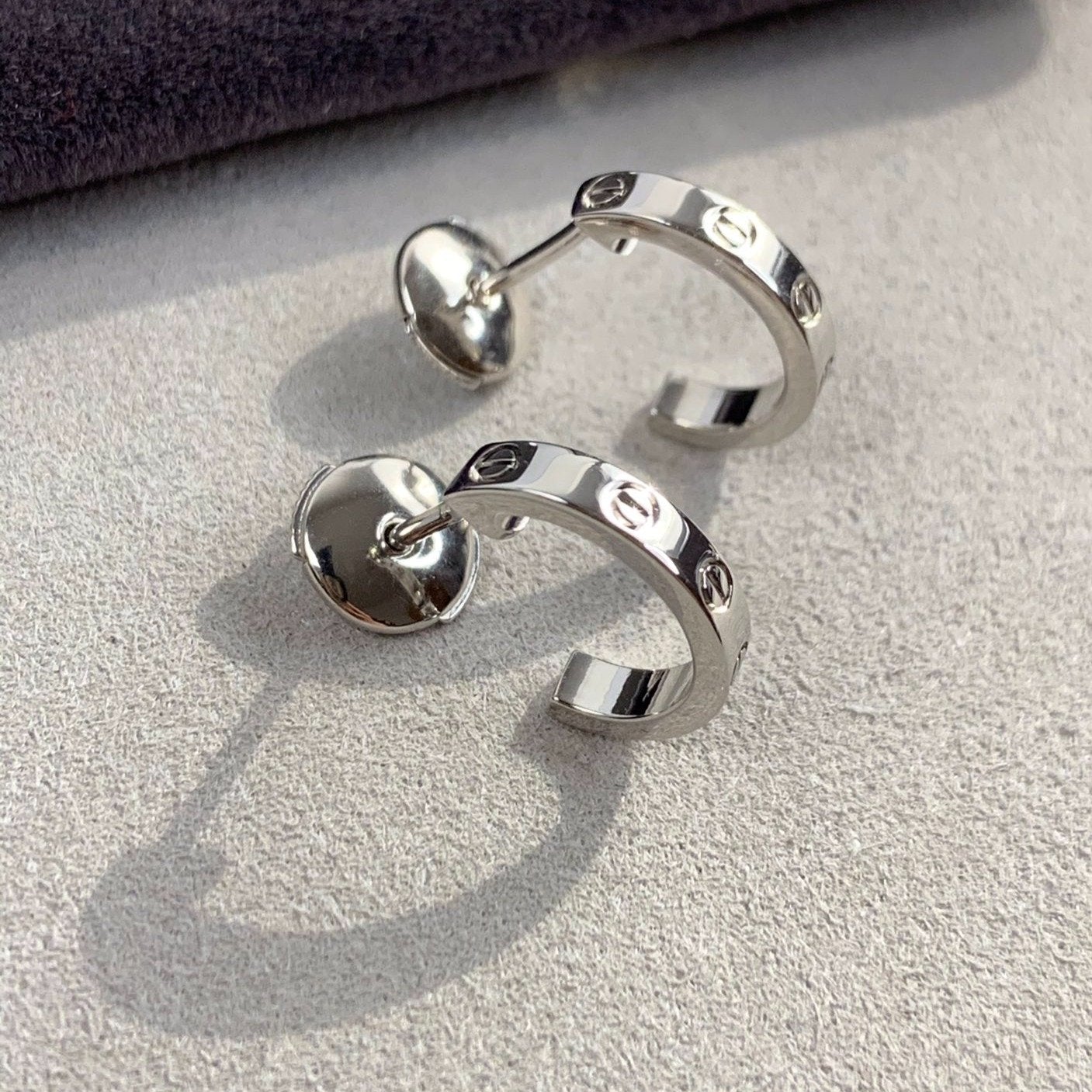 [Clara Jewels]LOVE EARRINGS 2.65MM SILVER