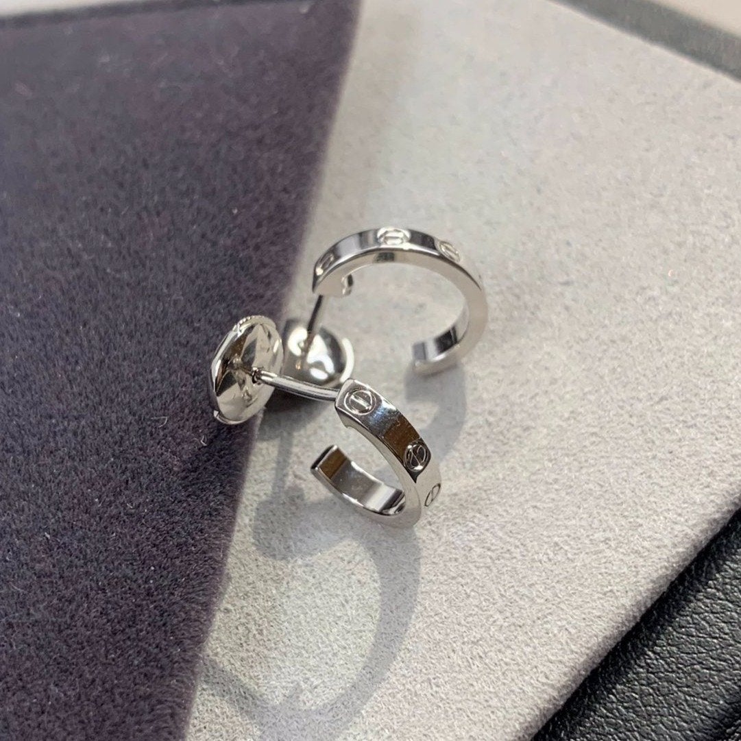 [Clara Jewels]LOVE EARRINGS 2.65MM SILVER