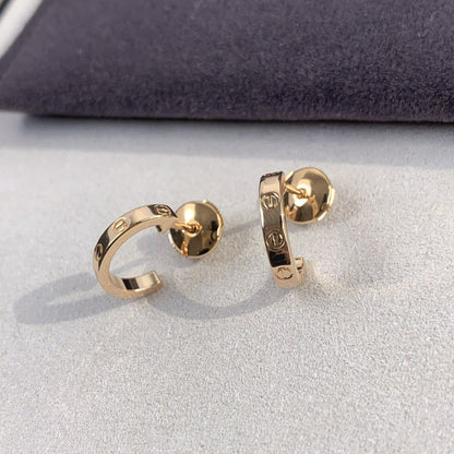 [Clara Jewels]LOVE EARRINGS 2.65MM PINK GOLD