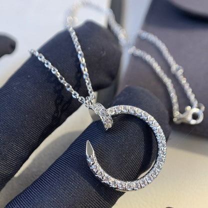[Clara Jewels]JUSTE NECKLACE SILVER DIAMONDS