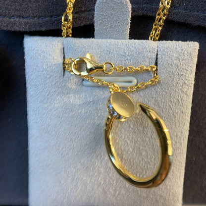 [Clara Jewels]JUSTE NECKLACE GOLD DIAMONDS