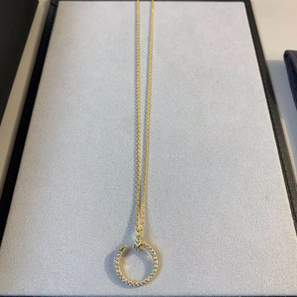 [Clara Jewels]JUSTE NECKLACE GOLD DIAMONDS