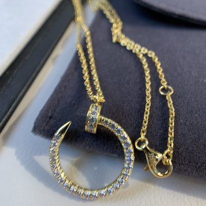 [Clara Jewels]JUSTE NECKLACE GOLD DIAMONDS