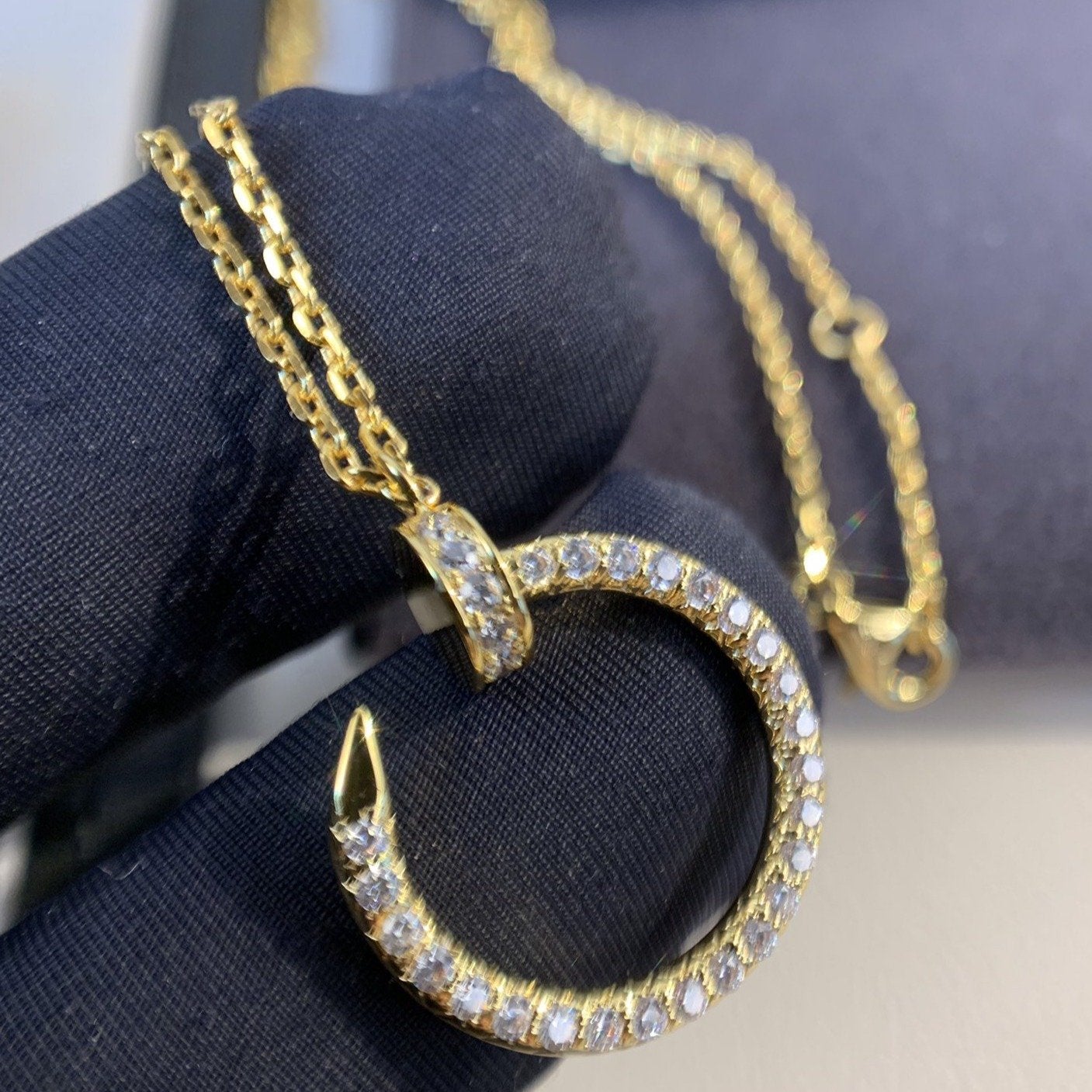 [Clara Jewels]JUSTE NECKLACE GOLD DIAMONDS