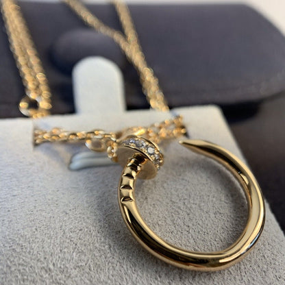 [Clara Jewels]JUSTE NECKLACE PINK GOLD DIAMONDS