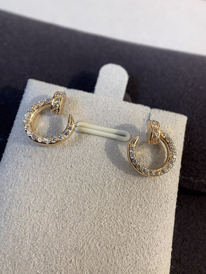 [Clara Jewels]JUSTE EARRINGS GOLD DIAMONDS