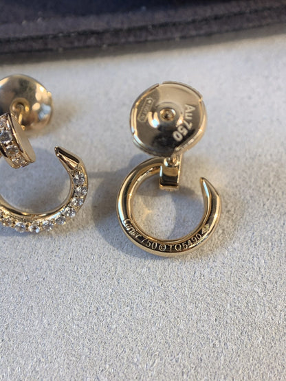 [Clara Jewels]JUSTE EARRINGS GOLD DIAMONDS