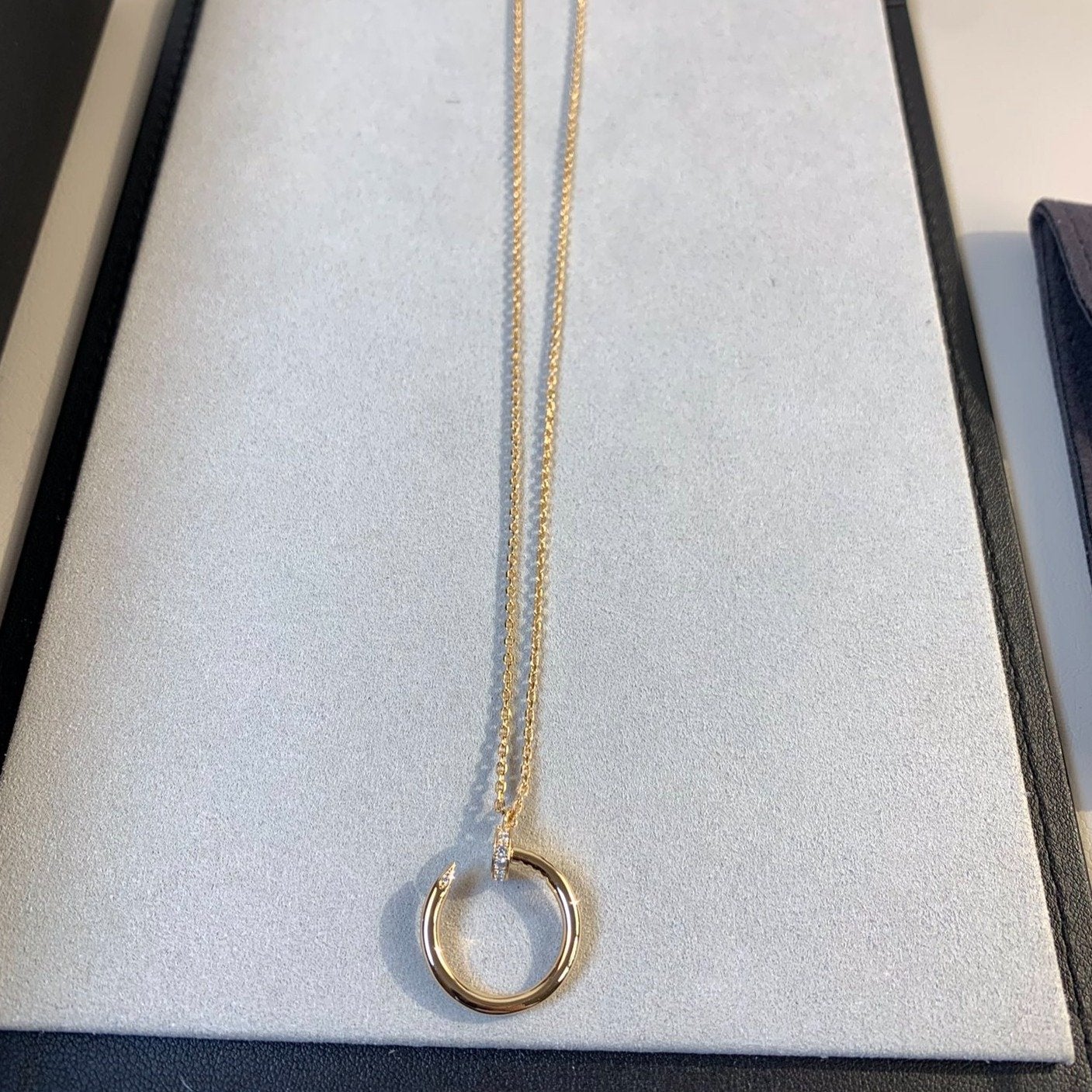 [Clara Jewels]JUSTE NECKLACE PINK GOLD