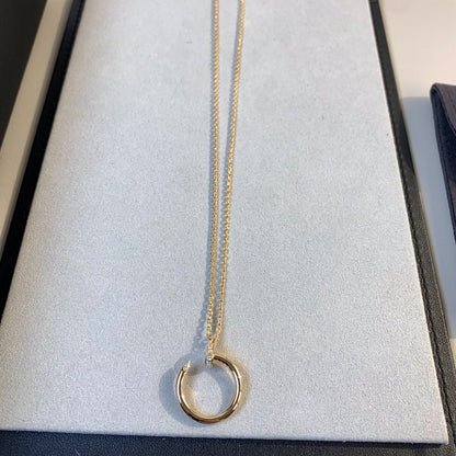 [Clara Jewels]JUSTE NECKLACE PINK GOLD