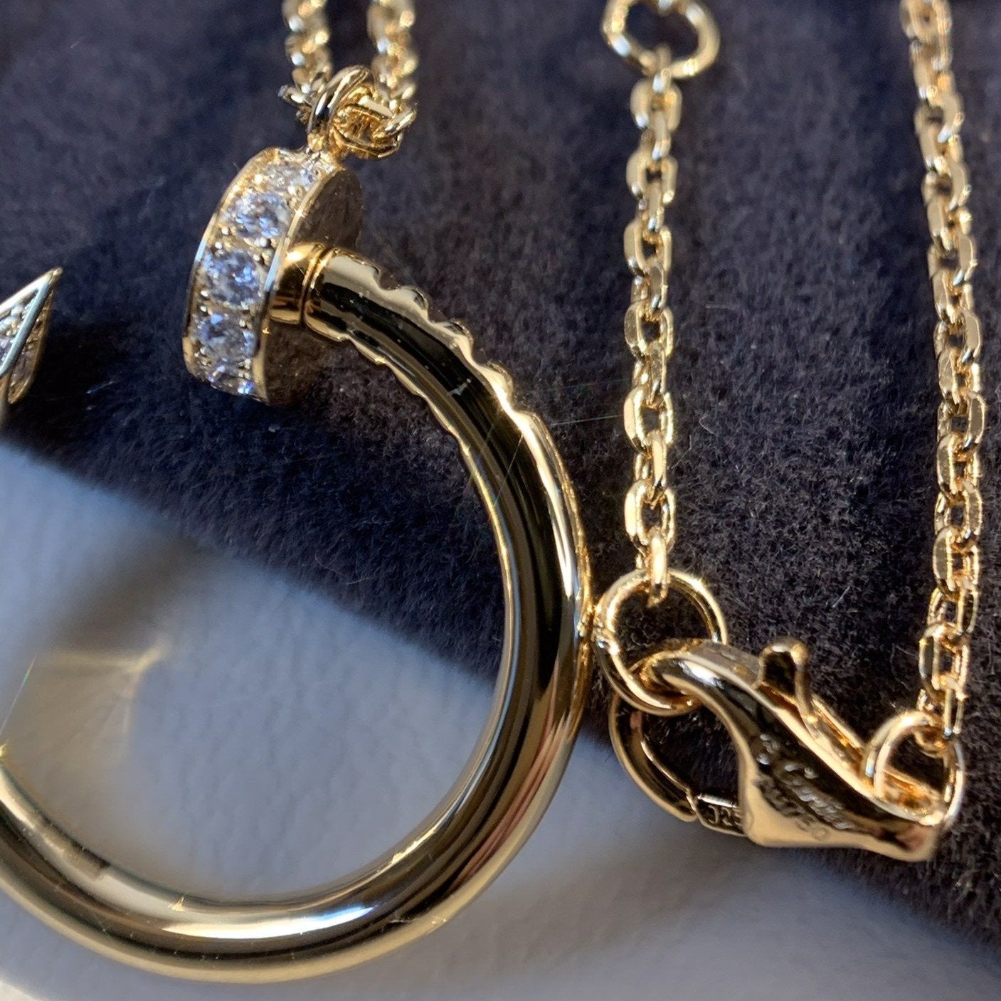 [Clara Jewels]JUSTE NECKLACE PINK GOLD