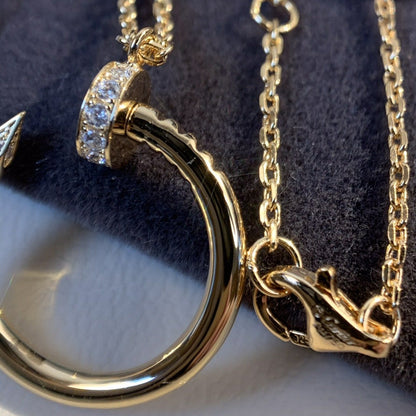 [Clara Jewels]JUSTE NECKLACE PINK GOLD