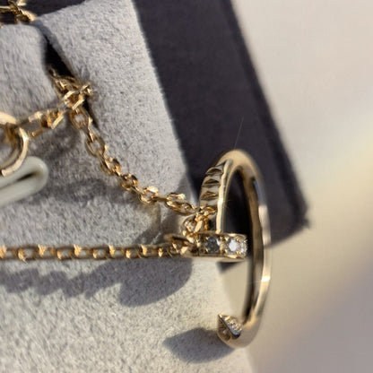 [Clara Jewels]JUSTE NECKLACE PINK GOLD