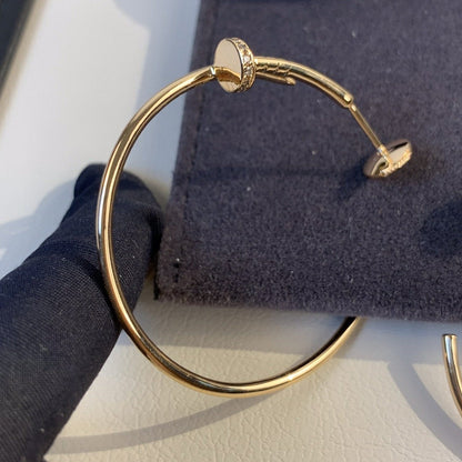 [Clara Jewels]JUSTE EARRINGS GOLD DIAMONDS 1.8MM