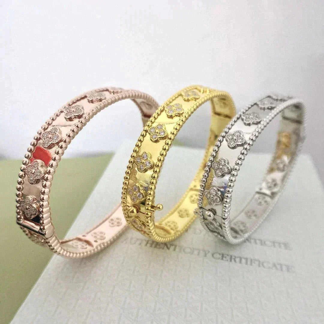 [Clara Jewels]CLOVER BRACELET 8MM DIAMONDS