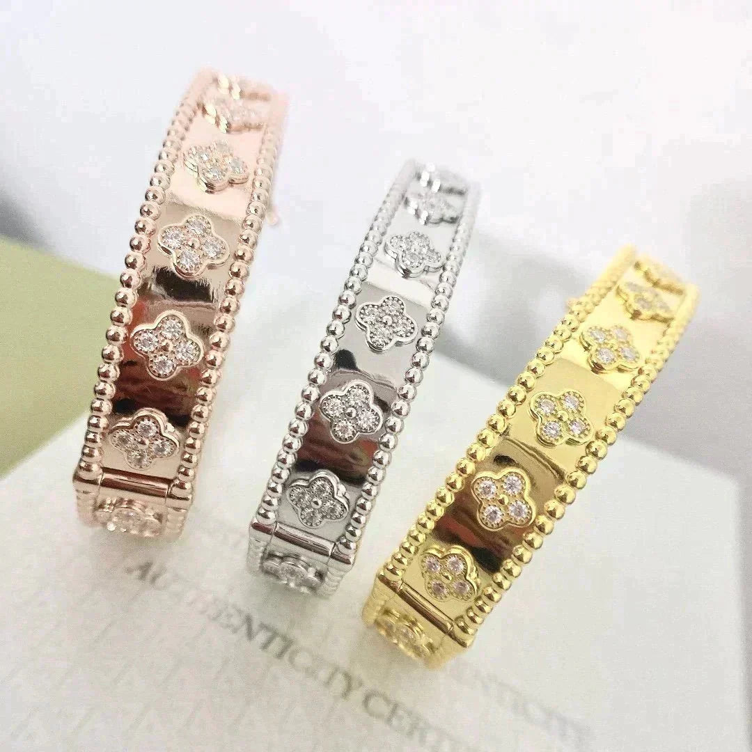 [Clara Jewels]CLOVER BRACELET 8MM DIAMONDS