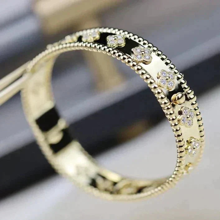 [Clara Jewels]CLOVER BRACELET 8MM DIAMONDS