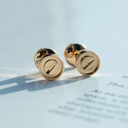 [Clara Jewels]LOVE EARRINGS PINK GOLD 10MM