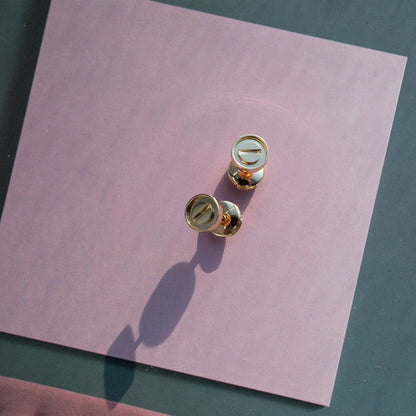 [Clara Jewels]LOVE EARRINGS PINK GOLD 10MM
