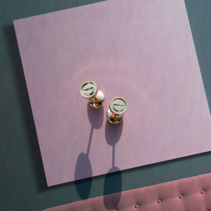 [Clara Jewels]LOVE EARRINGS PINK GOLD 10MM