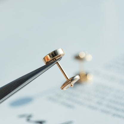 [Clara Jewels]LOVE EARRINGS PINK GOLD 10MM