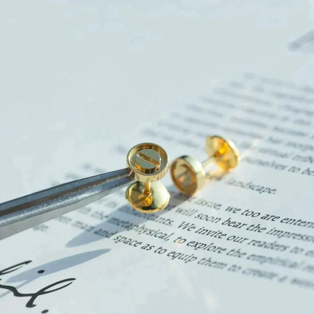 [Clara Jewels]LOVE EARRINGS GOLD 10MM