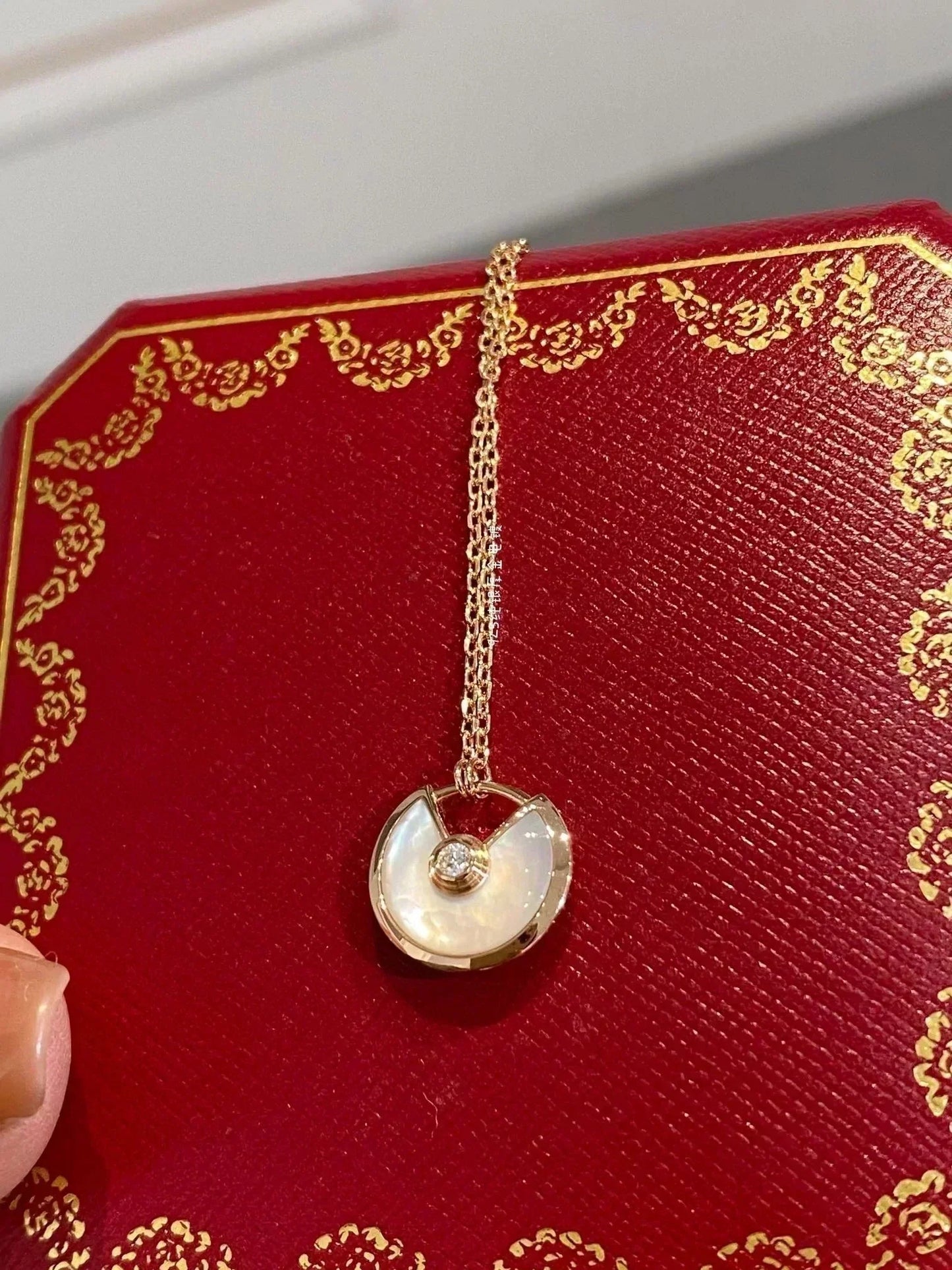 [Clara Jewels]AMULETTE ROSE GOLD MOP NECKLACE