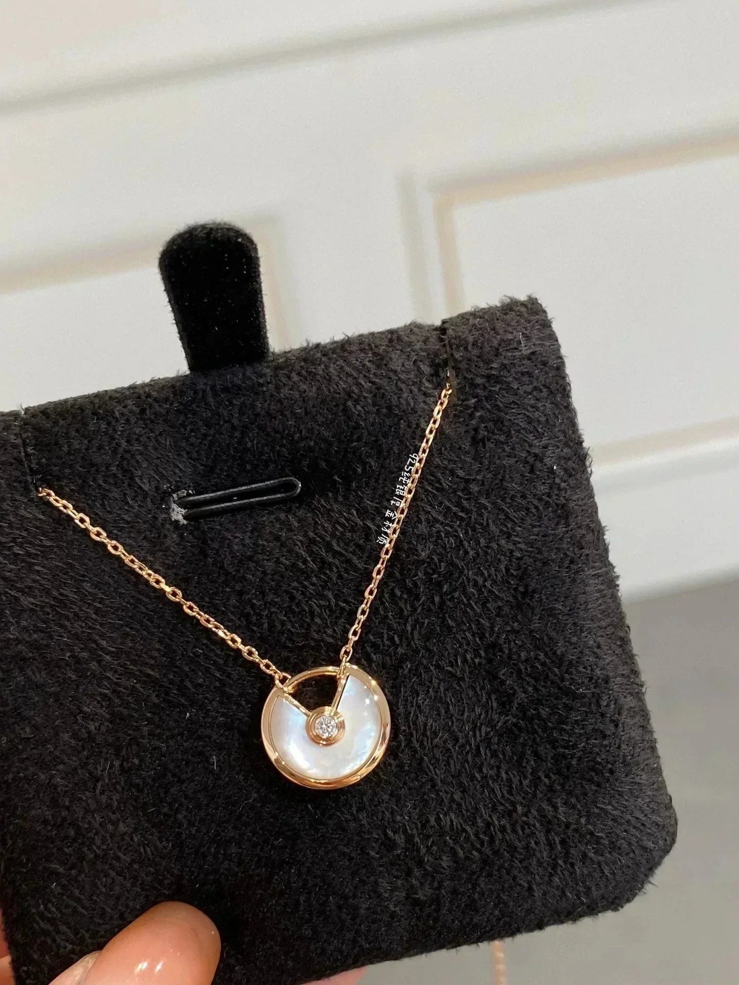 [Clara Jewels]AMULETTE ROSE GOLD MOP NECKLACE