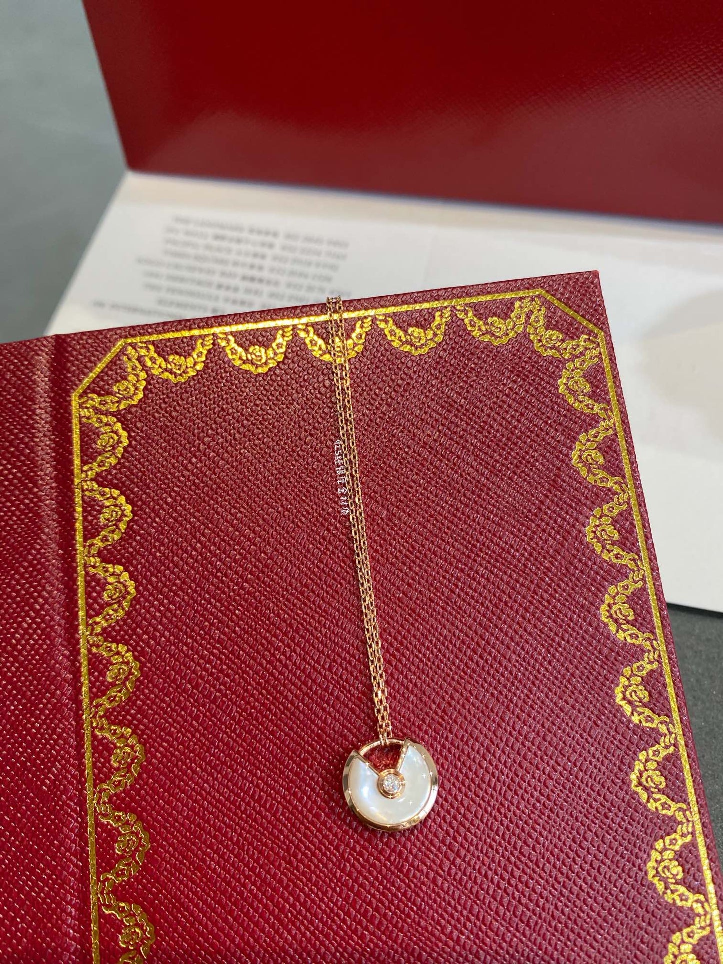 [Clara Jewels]AMULETTE ROSE GOLD MOP NECKLACE