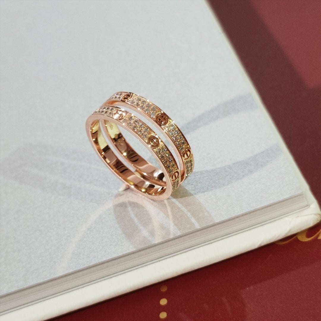 [Clara Jewels]LOVE RING 2.65MM DIAMOND