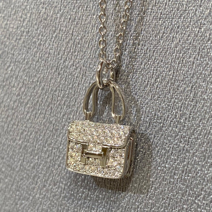 [Clara Jewels]CONSTANCE PEDANT DIAMOND NECKLACE