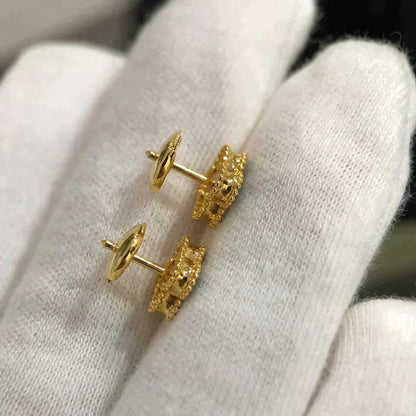 [Clara Jewels]CLOVER MINI 9.5MM MALACHITE  EARRINGS