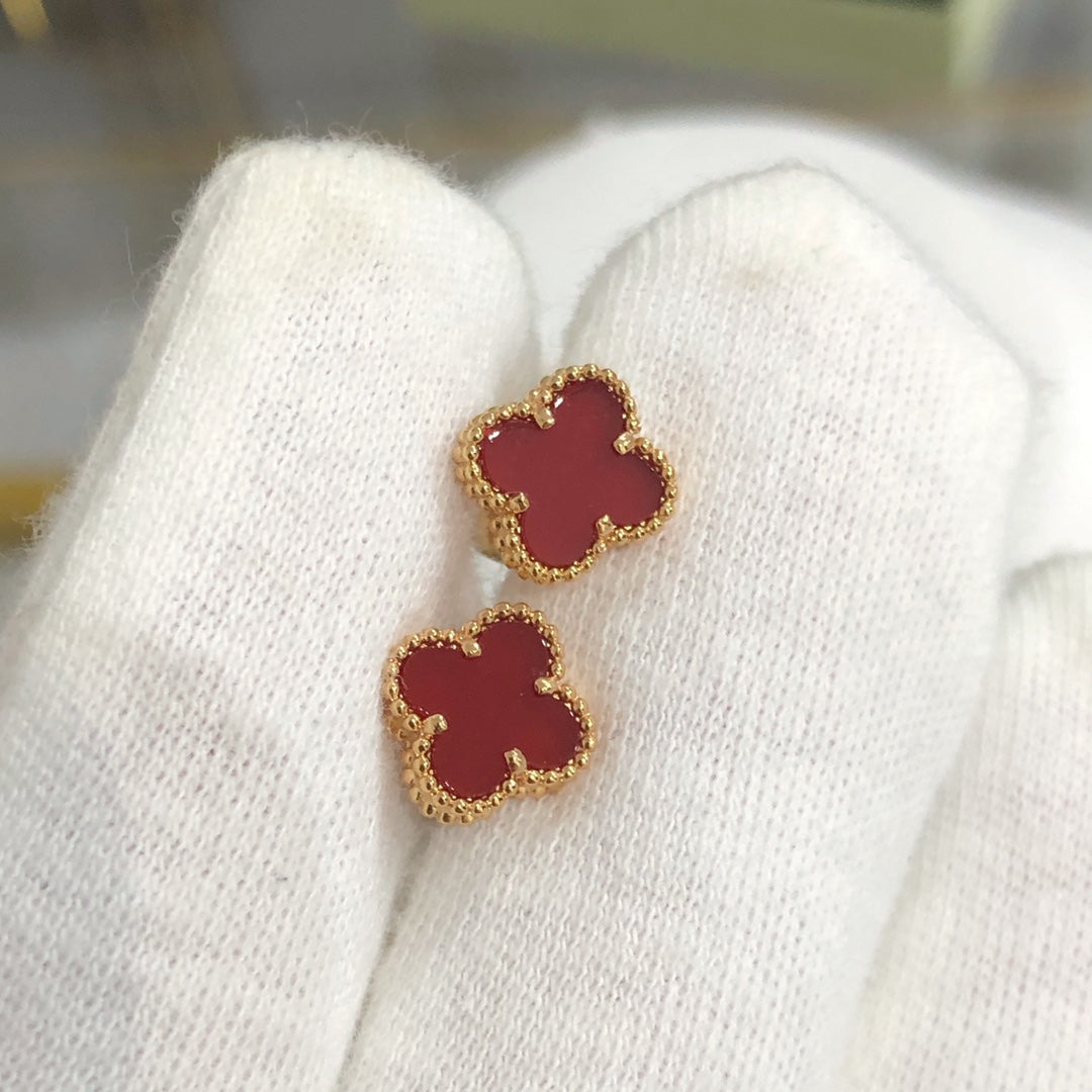 [Clara Jewels]CLOVER MINI GOLD EARRINGS