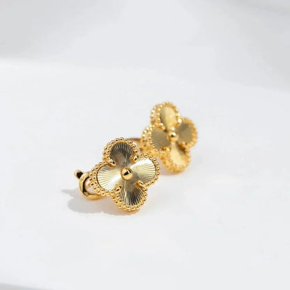 [Clara Jewels]CLOVER MEDIUM 1 MOTIFS LASER EARRINGS