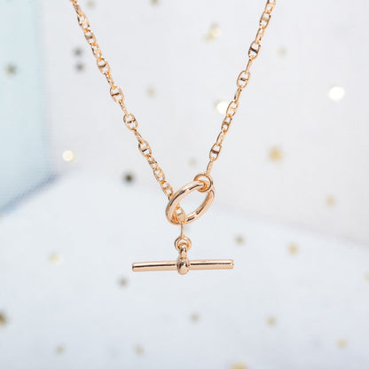 [Clara Jewels]ECHAPPEE NECKLACE PINK GOLD