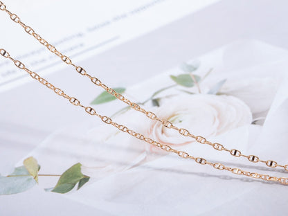 [Clara Jewels]ECHAPPEE NECKLACE PINK GOLD